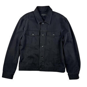 Rag & Bone Denim Trucker Jean Jacket Faded Black Size M